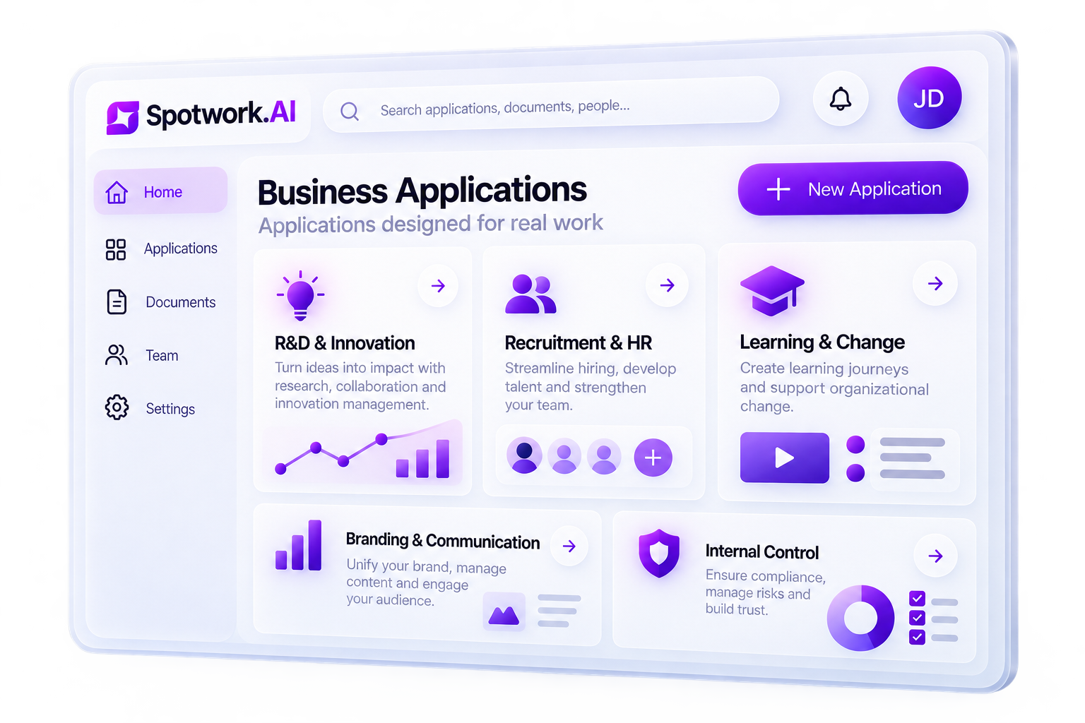 Applications métiers Spotwork.AI conçues pour les exigences concrètes des équipes.