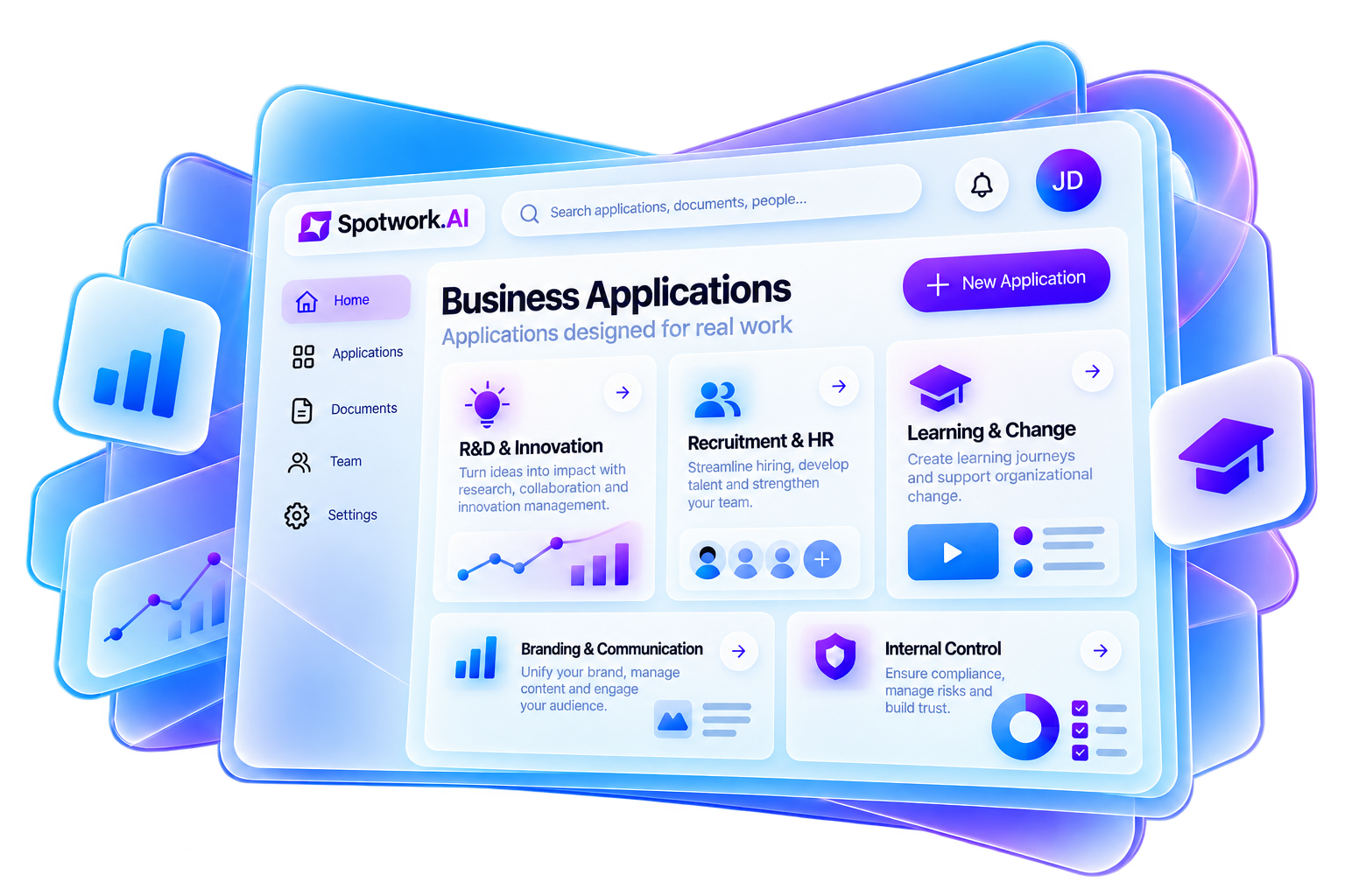 Applications métiers Spotwork.AI conçues pour les exigences concrètes des équipes.